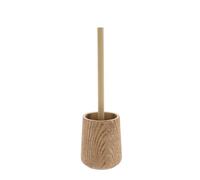 Tendance - Brosse WC en polyresine Effet Bois - Naturel