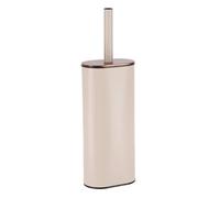 Tendance - Brosse WC Metal Ovale et Silicone Plat - Acacia Beige