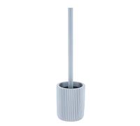 TENDANCE - Brosse WC Polyrésine Striée - Bleu Clair - Salle de Bain - Poubelles et Brosses WC