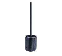 TENDANCE Brosse WC avec Support en résine striée Bleu Marine Mat
