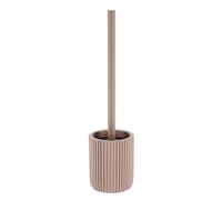 TENDANCE - Brosse WC Polyrésine Striée - Cappuccino - Salle de Bain - Poubelles et Brosses WC