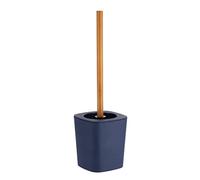 Tendance Brosse de Toilette/Brosse à Dents en ABS et Bambou Bleu 11,5 x 11,5 x 38 cm