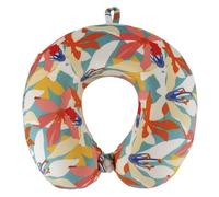 Tendance - Coussin de Voyage Mémoire de Forme Imprimé Déhoussable - Moorea - Salle de Bain - Accessoire de Voyage