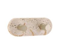 TENDANCE - Crochet Double polyresine et Metal Gold 3m - facon travertin