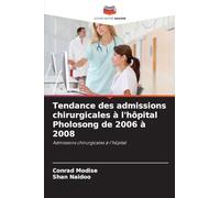 Tendance des admissions chirurgicales à l'hôpital Pholosong de 2006 à 2008