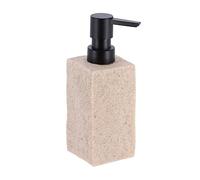 TENDANCE Distributeur à Savon ou Lotion en résine Beige Aspect Pierre 260 ML