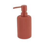 TENDANCE Distributeur à Savon ou Lotion en résine striée Terracotta 230 ML