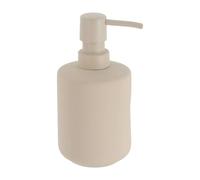Tendance - Distributeur a savon en gres effet rubber 400 ml - beige