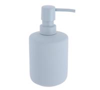 Tendance - Distributeur a savon en gres effet rubber 400 ml - bleu clair