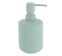 Tendance - Distributeur a savon en gres effet rubber 400 ml - vert eucalyptus