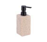 TENDANCE Distributeur à Savon ou Lotion en résine Beige Aspect Pierre 260 ML