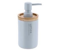 Tendance - Distributeur a Savon polyresine 280 ML - Bleu Clair Bambou