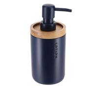 TENDANCE - Distributeur à Savon Polyrésine 280 ML - Bleu Marine - Salle de Bain - Accessoire Salle de Bain à Poser