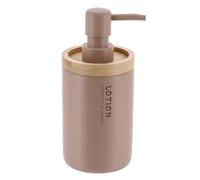 TENDANCE - Distributeur a Savon polyresine 280 ML - Cappuccino Bambou