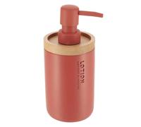 TENDANCE - Distributeur à Savon Polyrésine 280 ML - Terracotta- Salle de Bain - Accessoire Salle de Bain à Poser