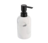 TENDANCE - Distributeur à Savon Polyrésine 300 ML - Marbre - Salle de Bain - Accessoire Salle de Bain à Poser