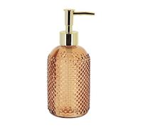 Distributeur à Savon ou Lotion en Verre fumée Motif Point 410 ML - TENDANCE