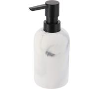 Tendance Distributeur de savon 300 ml blanc 7,3 cm x 7,3 cm x 17,5 cm Polyrésine