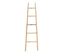 TENDANCE - Echelle Porte Serviettes PM Evasée 5 Barreaux 100% Bambou - Bambou - Salle de Bain - Petit Mobilier