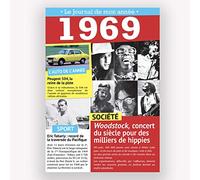 TENDANCE EDITIONS CARTE D'ANNIVERSAIRE LE JOURNAL DE MON ANNEE 1948-2011 (1969)