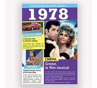 TENDANCE EDITIONS CARTE D'ANNIVERSAIRE LE JOURNAL DE MON ANNEE 1948-2011 (1978)