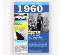 TENDANCE EDITIONS - CARTE POSTALE ANNIVERSAIRE - CARTE D'ANNIVERSAIRE LE JOURNAL DE MON ANNEE 1948-2011 (1960)