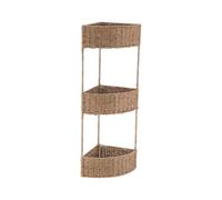 Tendance - Etagere d angle 3 paniers en matiere vegetale/metal - naturel