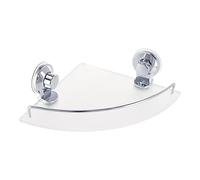 TENDANCE - Etagere d Angle Acrylique sur 2 ventouses - Chrome