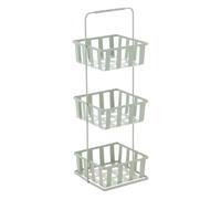 Tendance - Etagere metal carree 3 niveaux - vert sauge