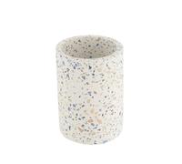 TENDANCE - Gobelet Ciment - Terrazzo - Salle de Bain - Accessoire Salle de Bain à Poser