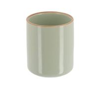 Tendance - Gobelet en Grès 300 Ml - Vert Sauge - Salle de Bain - Accessoire Salle de Bain à Poser