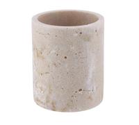 TENDANCE - Gobelet en polyresine facon travertin - Naturel
