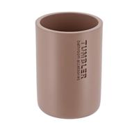 TENDANCE - Gobelet Polyrésine 370ml - Cappuccino - Salle de Bain - Accessoire Salle de Bain à Poser