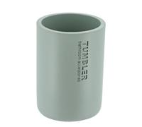 TENDANCE - Gobelet Polyrésine 370ml - Vert Eucalyptus - Salle de Bain - Accessoire Salle de Bain à Poser