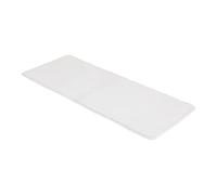 TENDANCE Grand Tapis de Salle de Bain Double Vasque en Microfibre Blanc 50 x 120 cm
