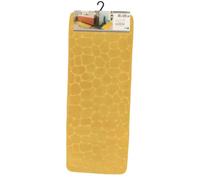 Tendance - Grand Tapis de Salle de Bain Moutarde en Microfibre à mémoire de Forme 45 x 120 cm