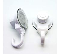 Tendance Lot de 2 Crochets Promo sur Ventouse Polypropylène ABS Blanc