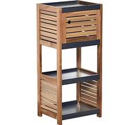 MEUBLE BAS DE RANGEMENT ACACIA ET MDF 1 PORTE - ELEMENT - Tendance