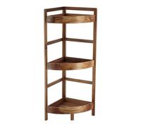 Tendance Meuble d'angle 3 étagères Acacia – Petit mobilier Salle de bain