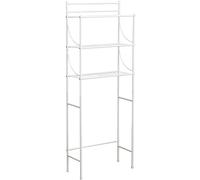 Tendance Meuble dessus WC 3 tablettes métal blanc