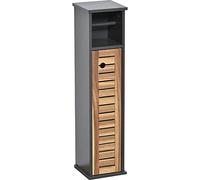 Tendance Meuble WC ELEMENT Réserve et dérouleur papier Acacia et MDF
