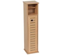 Tendance - Meuble Reserve et derouleur Papier WC Bambou et MDF - Trinidad