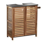 Tendance Meuble sous lavabo 2 Portes en Acacia