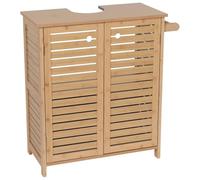 Tendance - Meuble sous lavabo Bambou/MDF facon Bambou - Trinidad