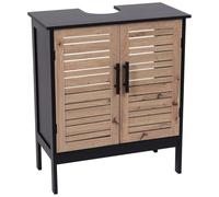 Tendance - Meuble sous lavabo mdf 2 portes 1 etagere interieure - bergen