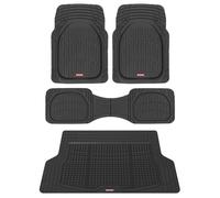 Tendance moteur Flextough Louleurs de contour profond Plat 3 PC Mattes de sol en caoutchouc et tapis de chargement de tronc timable - Tates de vo