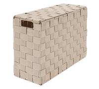 Tendance - Panier de Rangement pour Papier Toilette Rectangulaire pp/Métal - Beige - Salle de Bain - Rangements