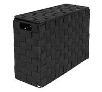 Tendance - Panier de rangement pour papier toilette rectangulaire pp/metal - noir