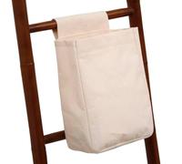 Tendance - Panier Rangement Malin Coton avec Accroche Scratch mm- Naturel - Salle de Bain - Rangements