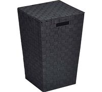 Tendance - Paniere a linge polyester evasee - noir